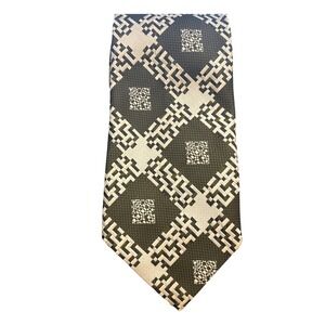 Vintage John Frederics Geometric Wide Tie Retro 80s Power Tie